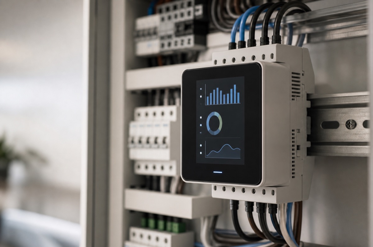 Panou de contorizare energie cu date de consum
