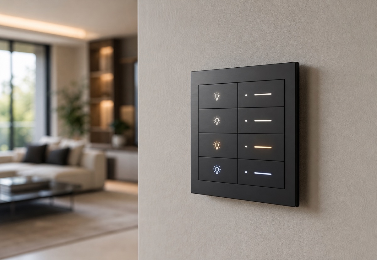 Control de iluminat automatizat într-un interior modern